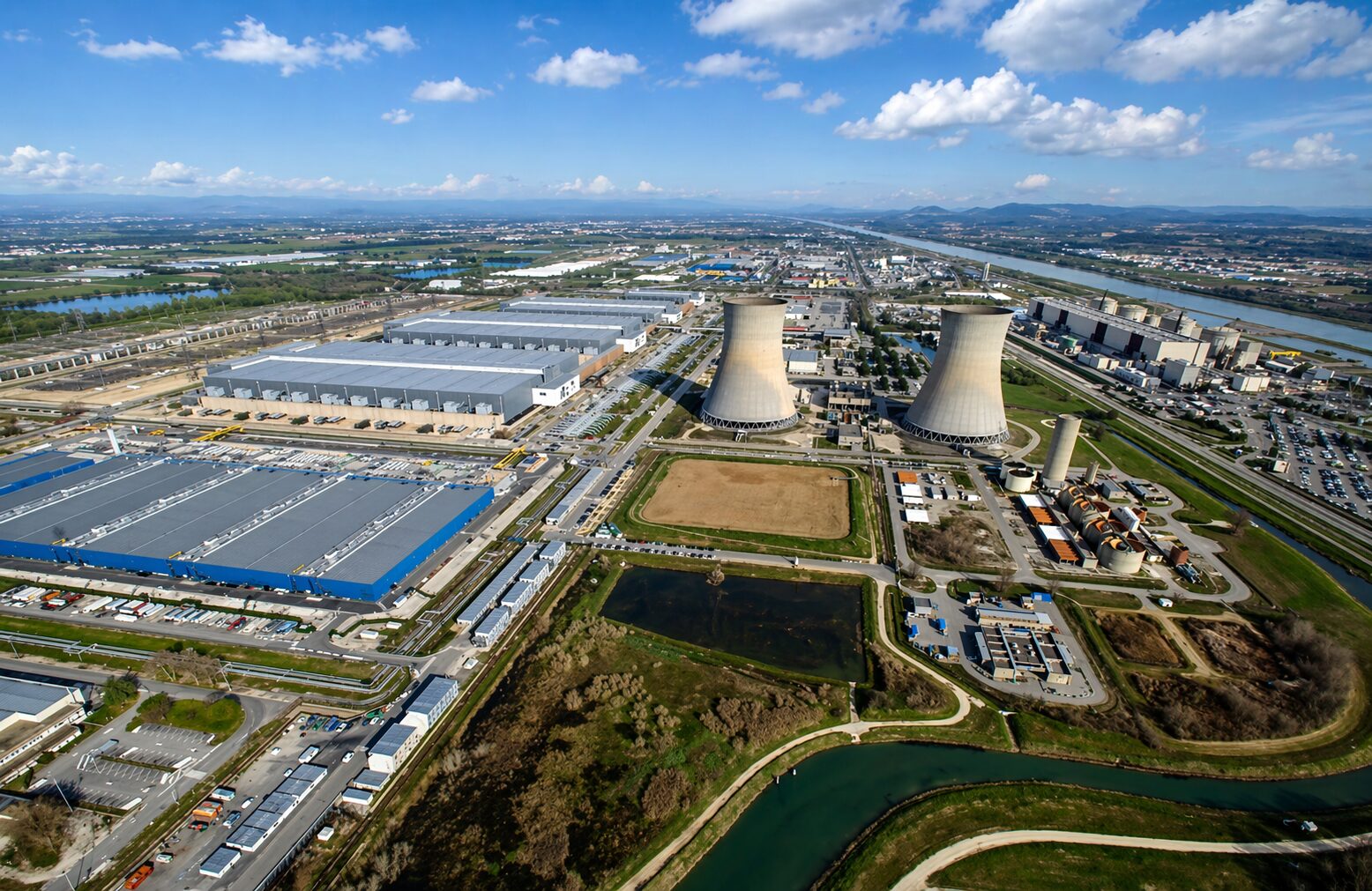 Industrial complex and power plant site